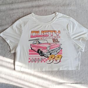 Shein | Size 3X Graphic White Crop Tee